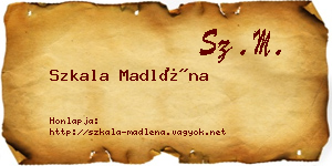 Szkala Madléna névjegykártya